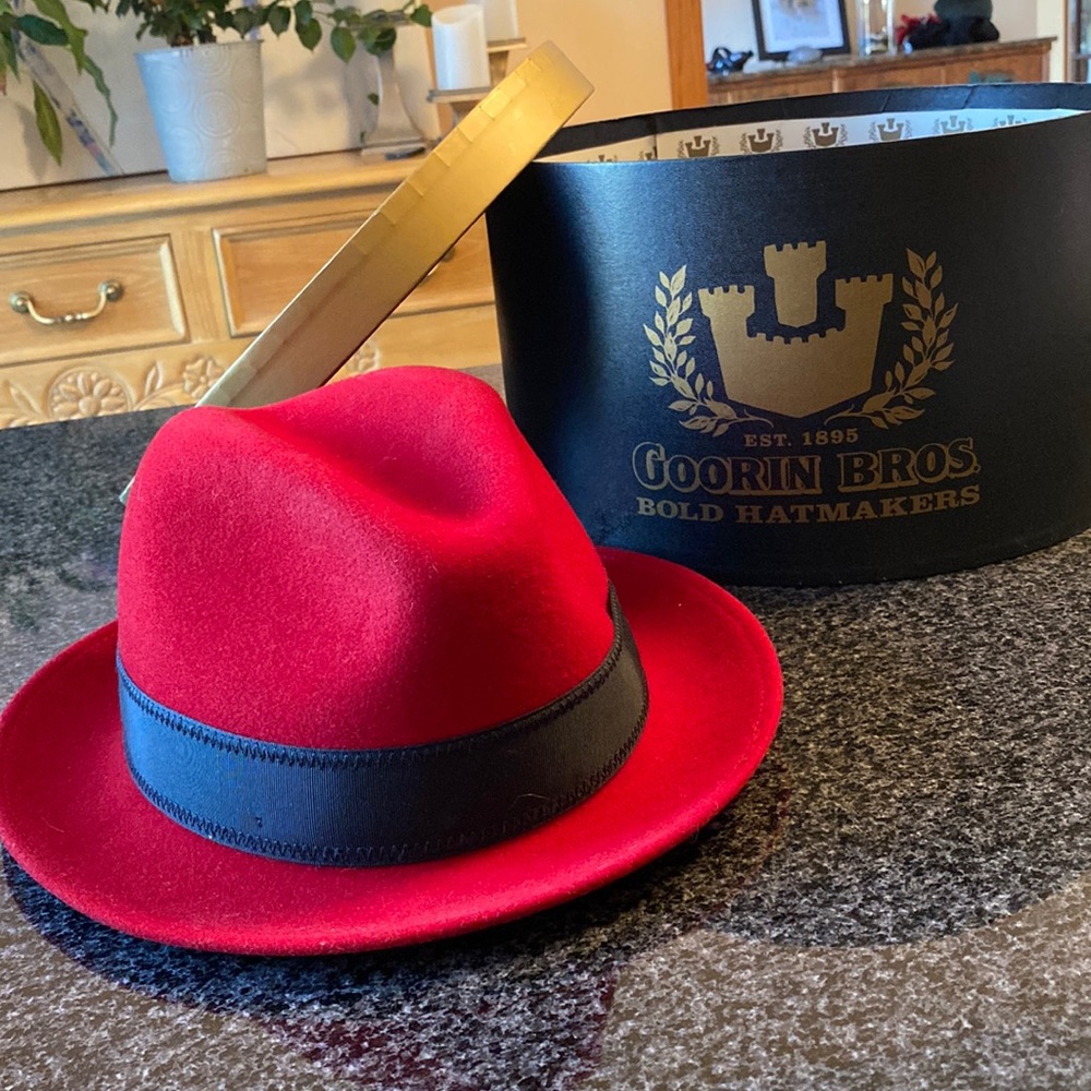 Goorin Bros Women’s Red Wool Fedora